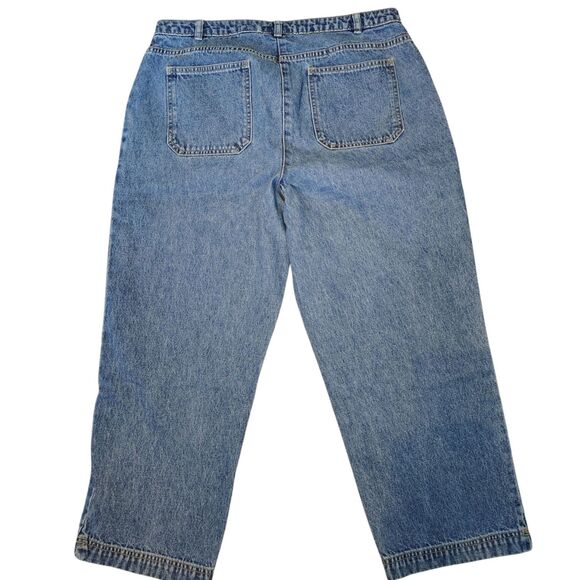 Crazy Horse VTG Deep Pocket Mid-rise Cotton Denim Blue Jeans Size 14p Women's... - Picture 2 of 6